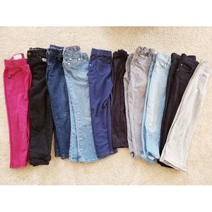 10pc girls jeans & legging bundle